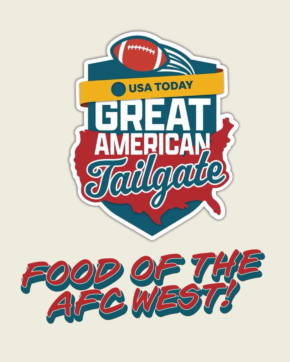 ProFootballHOF's tweet photo. Celebrating the AFC West through iconic dishes from each city. The Great American Tailgate...one epic tailgate...32 dishes! Get your tickets! | @USATODAY https://t.co/OI6VTf68GI https://t.co/US6TfhepxZ