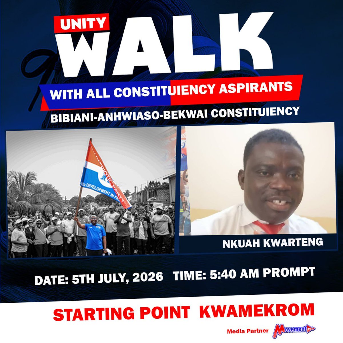 GamboJ's tweet photo. Confirmed

Commander Richmond Nkuah Kwarteng is repping

#KwamekromUnityWalkNPP
#BibianiNPP https://t.co/KIP7PT5gUO