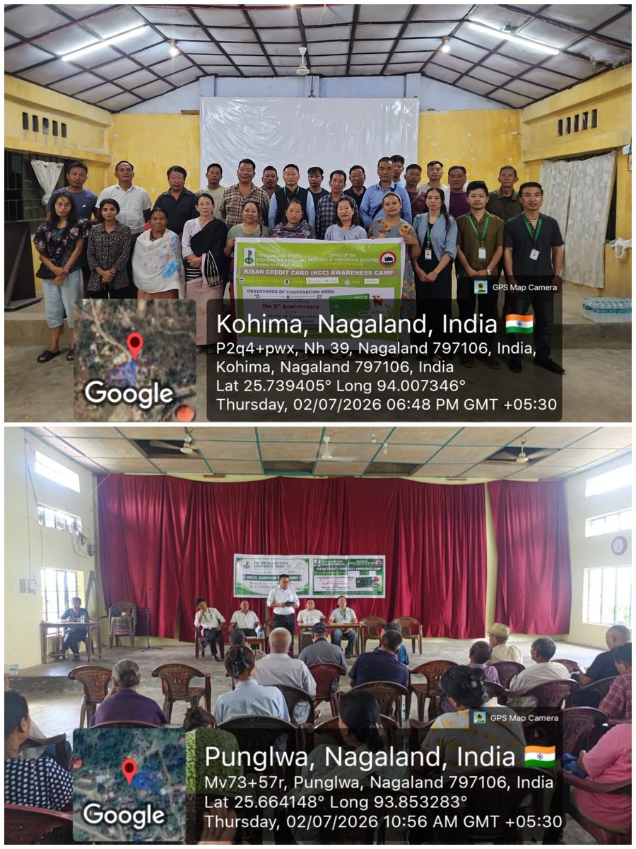 Ngl_Cooperation's tweet photo. A Kisan Credit Card Awareness Camp was conducted under Cooperative Week organised by the NSCB Ltd in collaboration with the District Cooperation Department Offices of the RCS.
#EmpoweringCooperatives
#CooperativeWeek2026
#SahkarSeSamriddhi
#SahkarSeSamriddhiKe5Saal
#ISahakar https://t.co/080Mewbeem