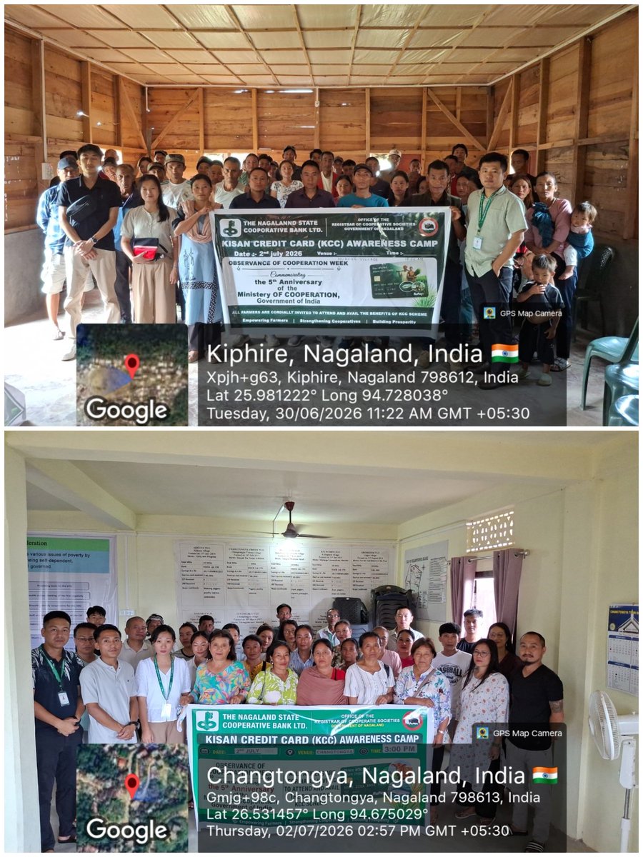 Ngl_Cooperation's tweet photo. A Kisan Credit Card Awareness Camp was conducted under Cooperative Week organised by the NSCB Ltd in collaboration with the District Cooperation Department Offices of the RCS.
#EmpoweringCooperatives
#CooperativeWeek2026
#SahkarSeSamriddhi
#SahkarSeSamriddhiKe5Saal
#ISahakar https://t.co/080Mewbeem