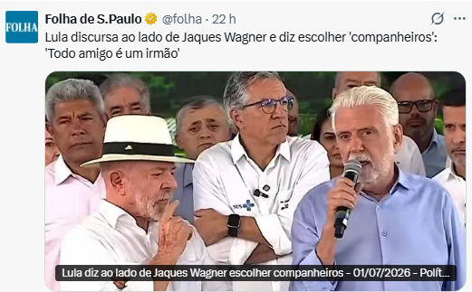 ericksalzerr's tweet photo. Na foto, um retrato do Governo Lula e quem está hoje no poder: Lula, Jerônimo Rodrigues, Jaques Wagner, José Guimarães (capitão cueca) e Padilha.

Somando, são mais de 1.200 processos no currículo do grupo. Só de corrupção, são mais de 25 processos/investigações (Lava Jato, Banco Master, Mensalão, emendas, propina...).

Coincidência. Parece uma quadrilha ou não?
PT no poder = corrupção em escala industrial.

Dito isso: Fora Lula! Flávio Bolsonaro Presidente.