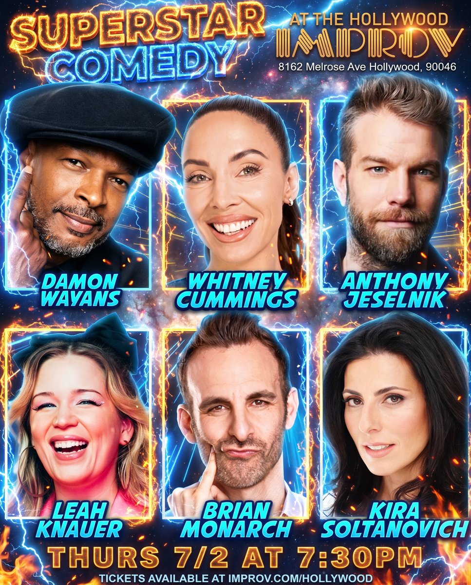 HollywoodImprov's tweet photo. Big show tonight at 7:30pm in The Main Room featuring Damon Wayans, @anthonyjeselnik @WhitneyCummings @kiracomedy @brianmonarch &amp; more! Low Ticket Warning! Get tickets at https://t.co/2zDeuaxUJc 

#hollywoodimprov #comedy https://t.co/EtT9qo2YR4