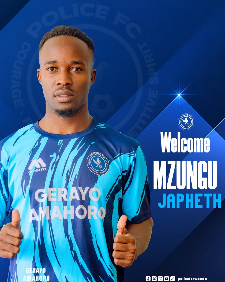 policefcrwanda's tweet photo. We are excited to welcome Japheth Mzungu, an attacking midfielder from Sofapaka FC, who joins Police FC on a three-year deal.
#PoliceFC #NewSigning #WelcomeMzungu https://t.co/Y73UJ2pWIS