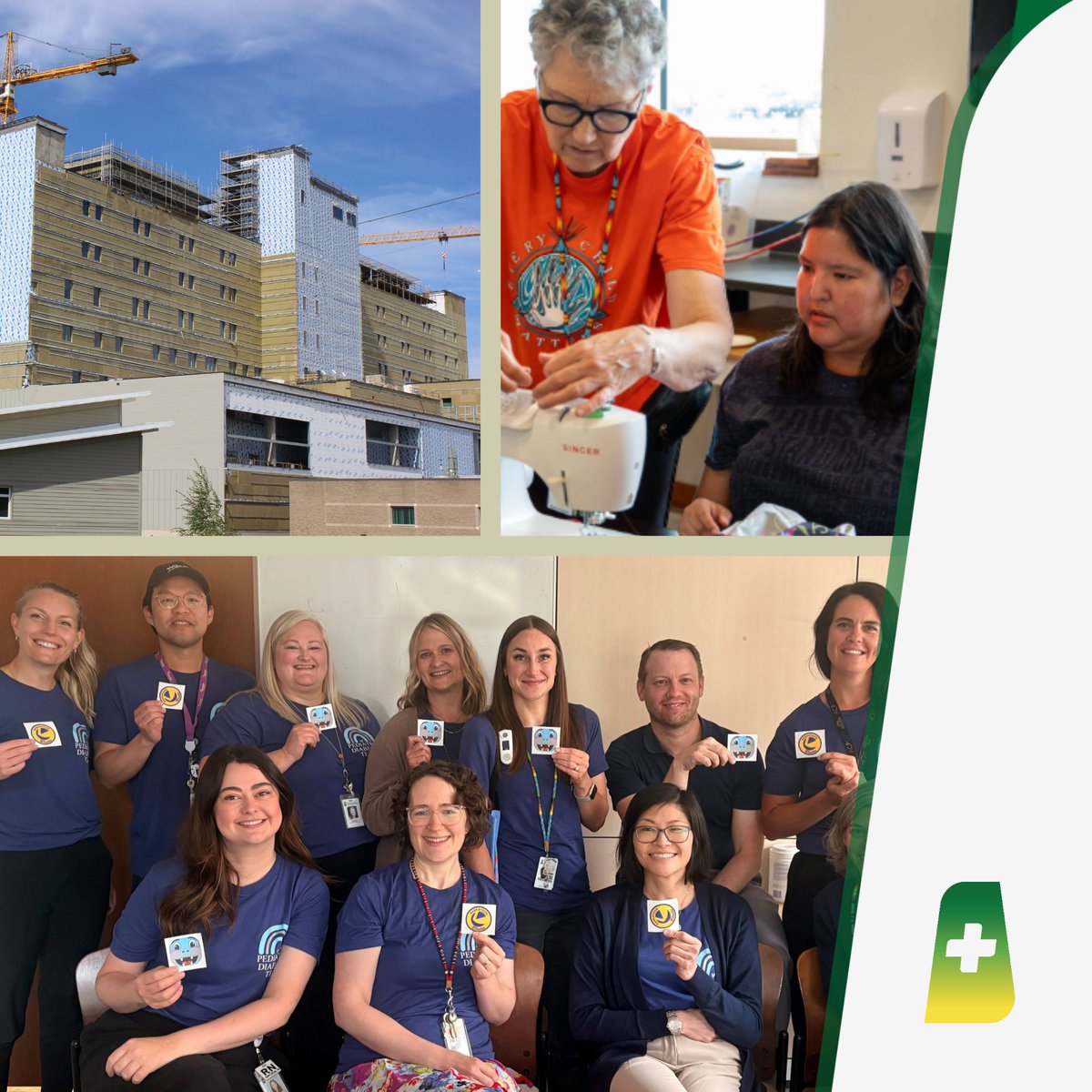 SaskHealth's tweet photo. What was up at the SHA in June? A snapshot:  
 * Celebrating orthoptics  
 * EMS &amp; RUH cardiologists partnership making a difference  
 * PA Victoria Hospital &amp; Regina Long Term Care home construction milestones  
 * Indigenous Cultural Recovery prgm  
 https://t.co/I4xTObnVxS https://t.co/VZGMJ7le2t