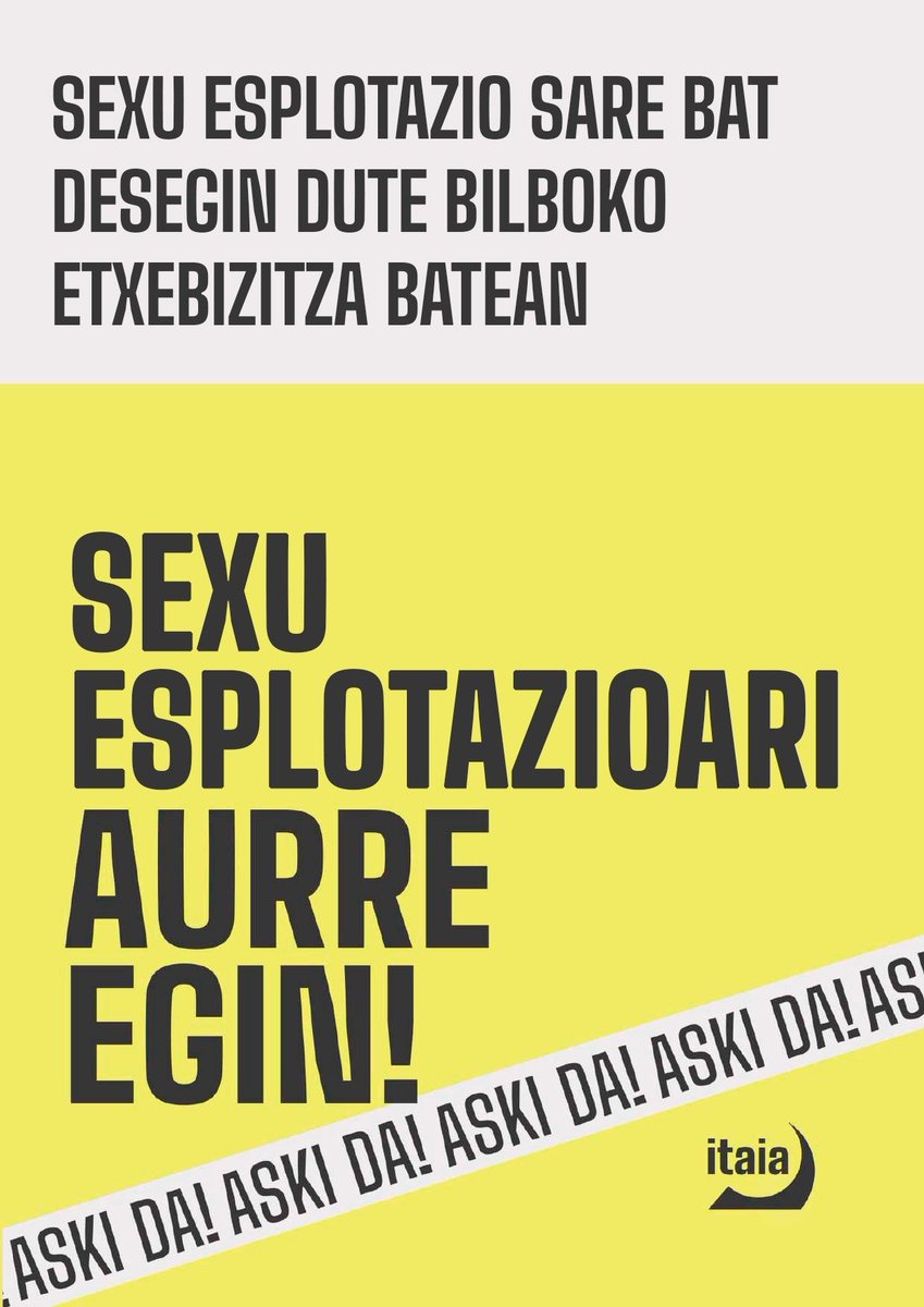 Itaia_Bilbo's tweet photo. 🔴 ADI Sexu esplotazio sare bat desegin dute Bilboko etxebizitza batean!

Egoera ekonomiko eta sozial miserableek baldintzatuta, emakume askok beren jatorrizko herrialdea utzi, eta beren burua prostituitzera behartzen dituzten sexu-esplotazio sareetan amaitzen dute. https://t.co/L1Br8LtIEr