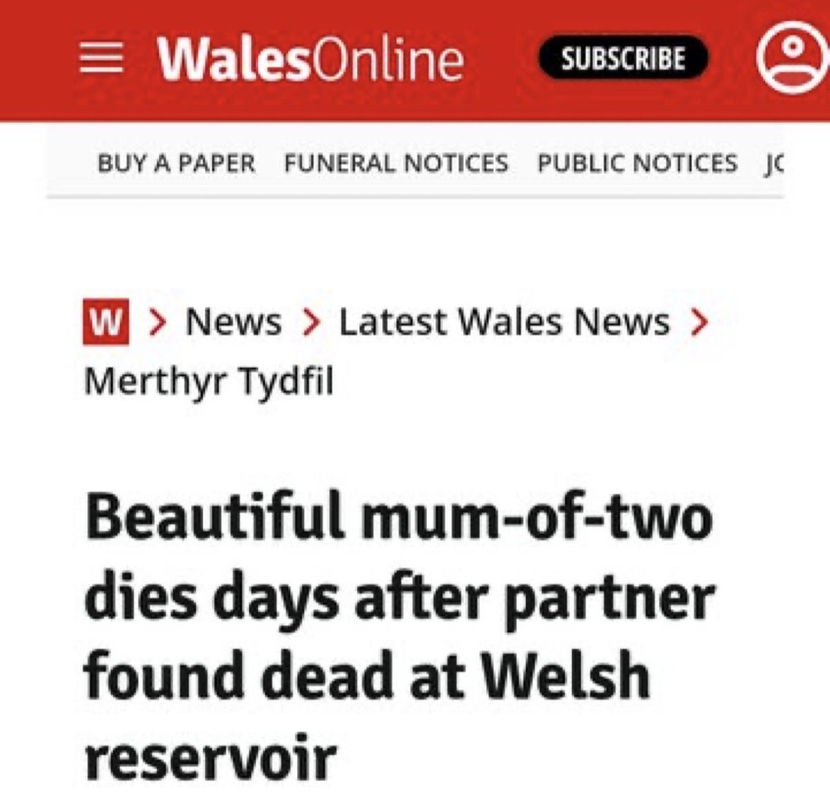 MichelleDewbs's tweet photo. People criticising @WalesOnline for their grotesque headline re this murdered lady, are seeing what I’ve suspected about this publication for a very long time….They have a problem with women. 

I will never forget this article they published about me: https://t.co/0lJ9e4zIFf

🤮 https://t.co/lLhuR7zsyM