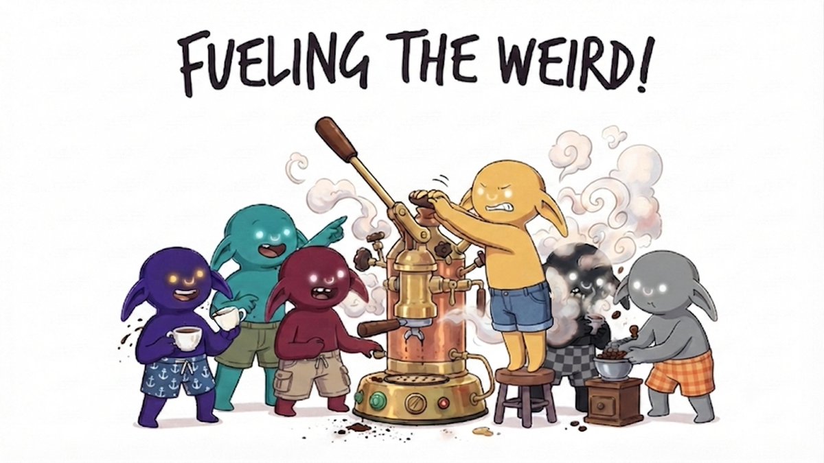 ElferiumNFT's tweet photo. When the squad gets together, the grind never stops.✨

Keep it Weird, Keep it Elferium! https://t.co/Bv6seL7Zm5