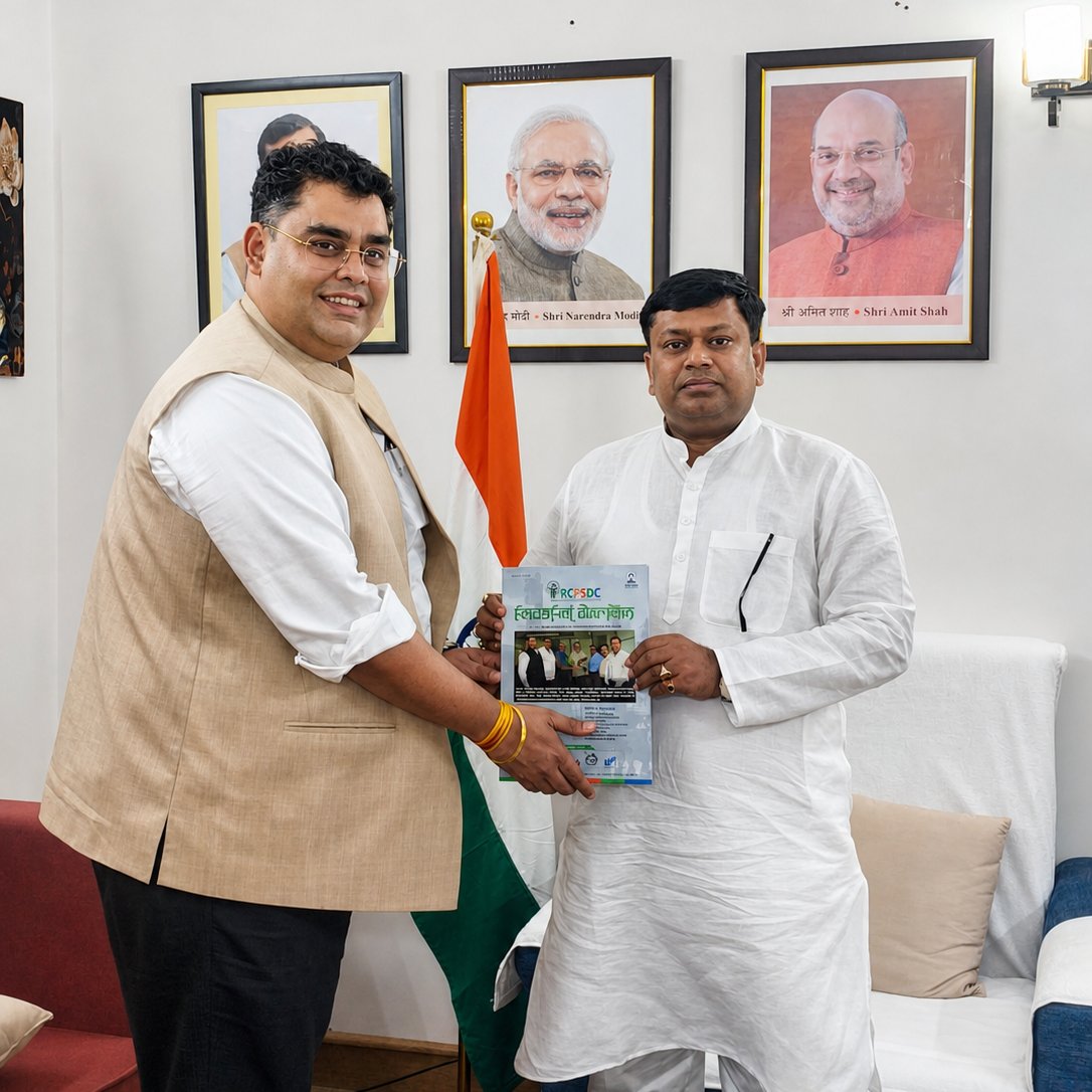 RCPSDC2012's tweet photo. RCPSDC Chairman @DhawanBahri met @DrSukantaBJP, Hon'ble MoS for Education &amp; DoNER, on 2 July 2026 to discuss skill development, youth empowerment, and strengthening the rubber plantation sector in North Bengal.

#RCPSDC #SkillDevelopment #DoNER #NorthBengal https://t.co/UtmByDD4Al