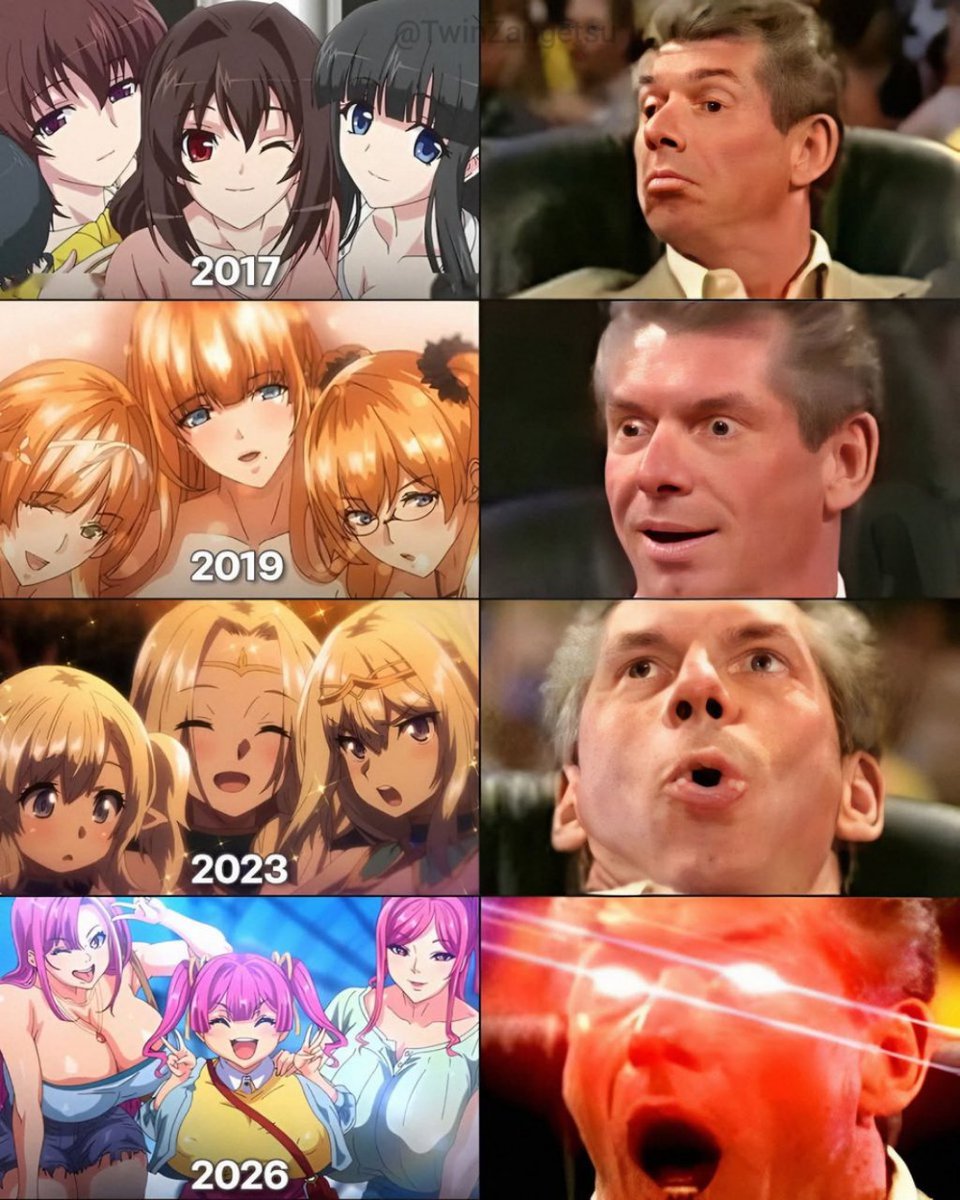 TwinZangetsu's tweet photo. Anime in 2017: This is peak.
Anime in 2026: Hold my budget. https://t.co/txQoLInRjy