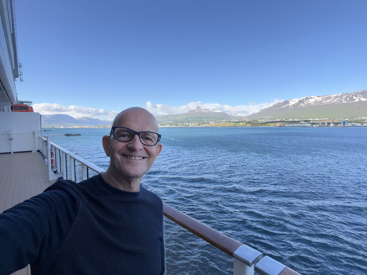 garybembridge's tweet photo. Today #celebritysilhouette is in beautiful Akureyri Iceland. Chilly &amp; windy out !!! https://t.co/T2L9BsZF9r