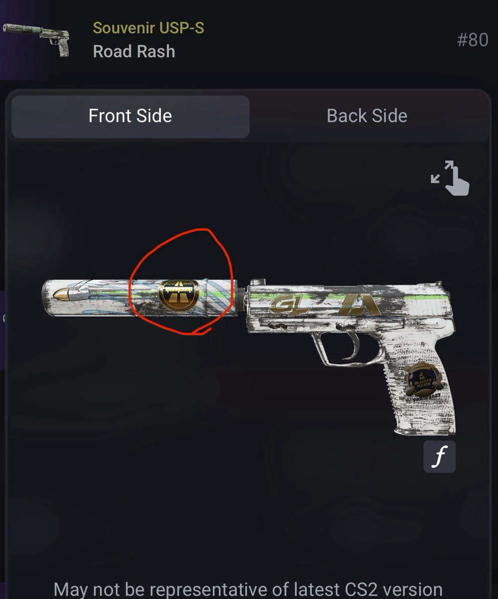 BugZrSmart's tweet photo. Cool little niche…

Unless they make placement movable in the future, stickers on suppressors like these are no longer possible with the new souvenir system. https://t.co/FvBrIZt8RV