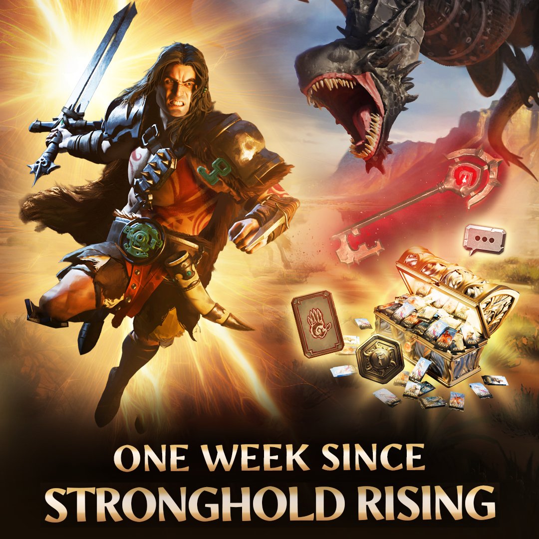 MightMagicFates's tweet photo. Stronghold has been out for one week! ⚔️

You’ve had time to test Sandor, experiment with new cards, and see how the faction fits into your strategies.

We’re listening closely to your feedback, so tell us:

What are your thoughts on Stronghold so far? https://t.co/110GHQG1Sf