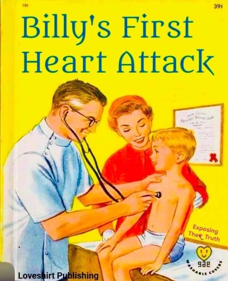 ABridgen's tweet photo. When will people wake up ?
Why do we now need defibrillators in every school (since the CV19 rollout) ?
How many children had heart attacks you were at school with ? 
Young people having heart  attacks is being normalised ! Because now it’s normal. 
Crimes against humanity. https://t.co/7VyAS6qrP6