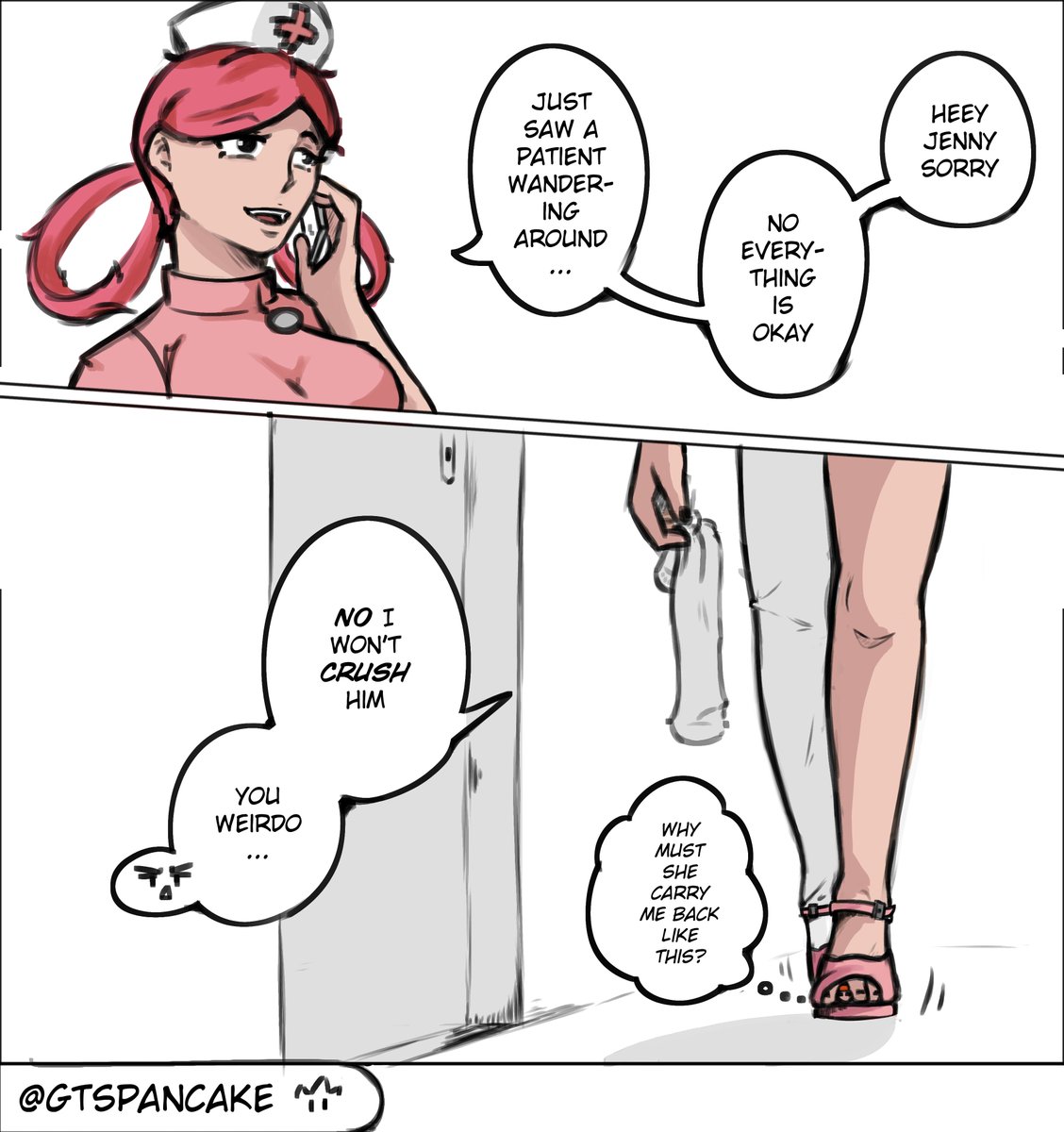 kinkymicrovg's tweet photo. Nurse Joy patient delivery (part 2)

Trust me this was the safest way https://t.co/2JboCCO02W