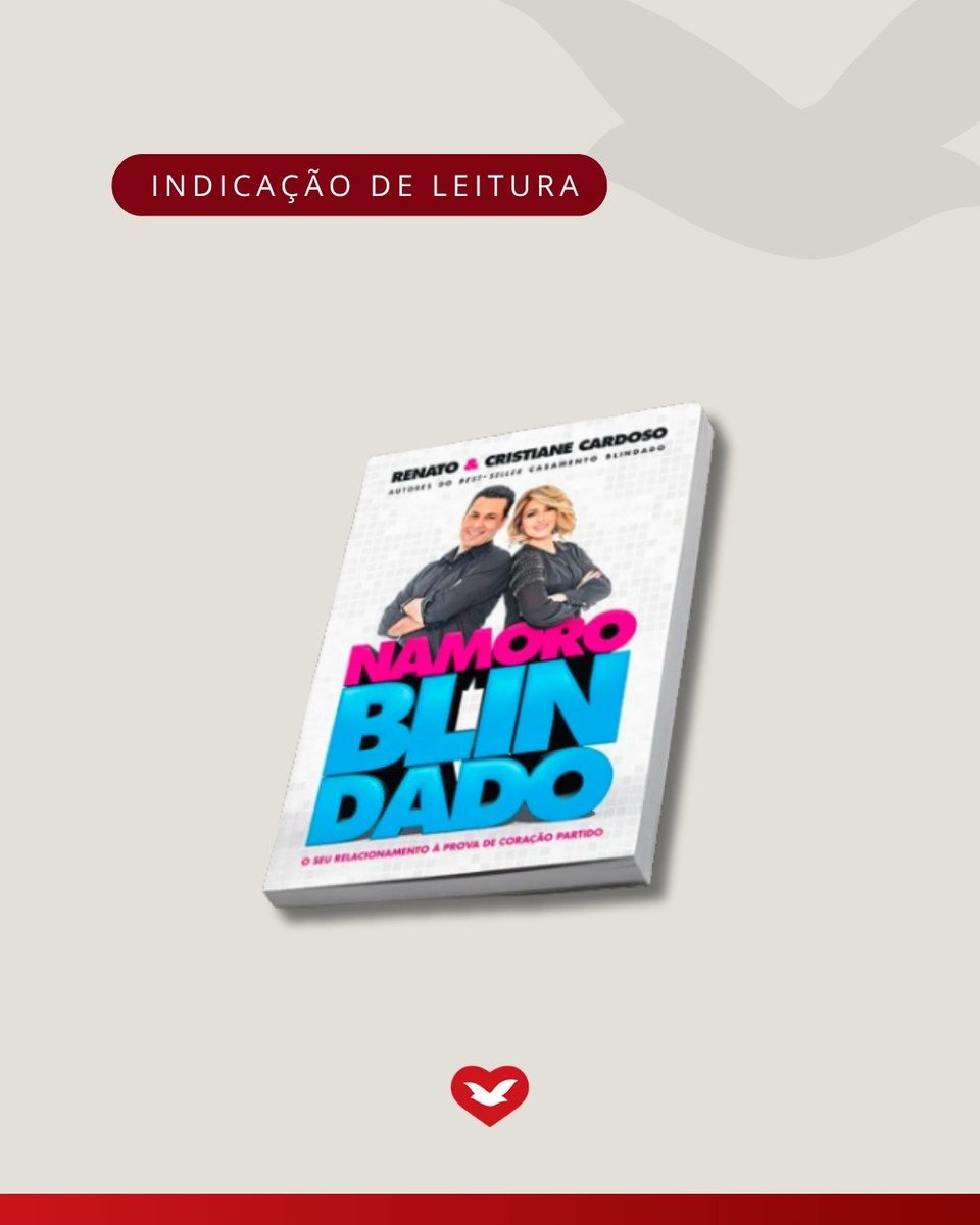 IgrejaUniversal's tweet photo. Hoje é quinta-feira, que tal entrar no clima da #TerapiaDoAmor com o best-seller Namoro Blindado? Olha só essa dica: "Uma outra pessoa nunca poderá consertar o seu passado nem curar uma ferida em seu interior". Tem muito mais na obra de Renato e Cris Cardoso. Comece já a leitura!