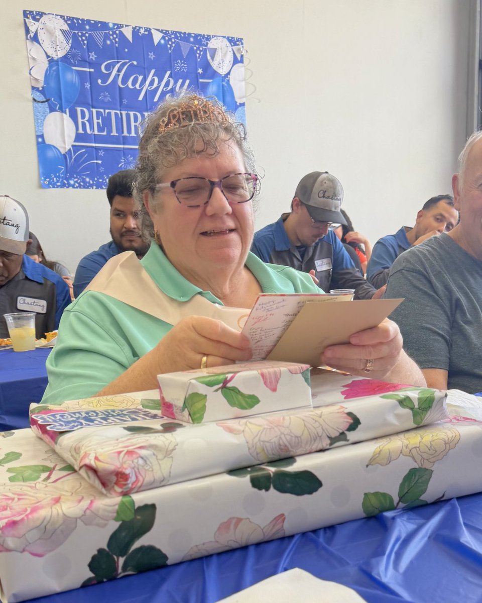 ChastangFord's tweet photo. After 50+ years with Ford and 20+ at Chastang Ford, Cheryl is retiring! 💙 Her dedication and kindness left a lasting legacy. Join us in celebrating her incredible career! 🎉 #ChastangFord #ThankYouCheryl https://t.co/JpXMKCHYSX