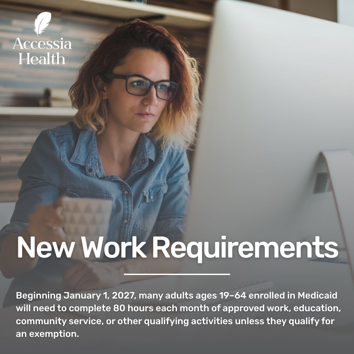 AccessiaHealth's tweet photo. Medicaid is changing, and understanding what those changes mean now can help individuals and families prepare before new requirements take effect in 2027. ⏰

Our latest blog breaks down the upcoming federal Medicaid rules in clear, easy-to-understand language, including who may be affected by new work requirements, who may qualify for an exemption, why documentation will matter, and what steps patients and caregivers can take to stay informed. Being prepared today can help reduce confusion and avoid unnecessary interruptions in coverage tomorrow.
 
𝙍𝙚𝙖𝙙 𝙩𝙝𝙚 𝙛𝙪𝙡𝙡 𝙗𝙡𝙤𝙜: https://t.co/yUztxUR9kz
 
#AccessiaHealth #PatientAssistance #Medicaid
