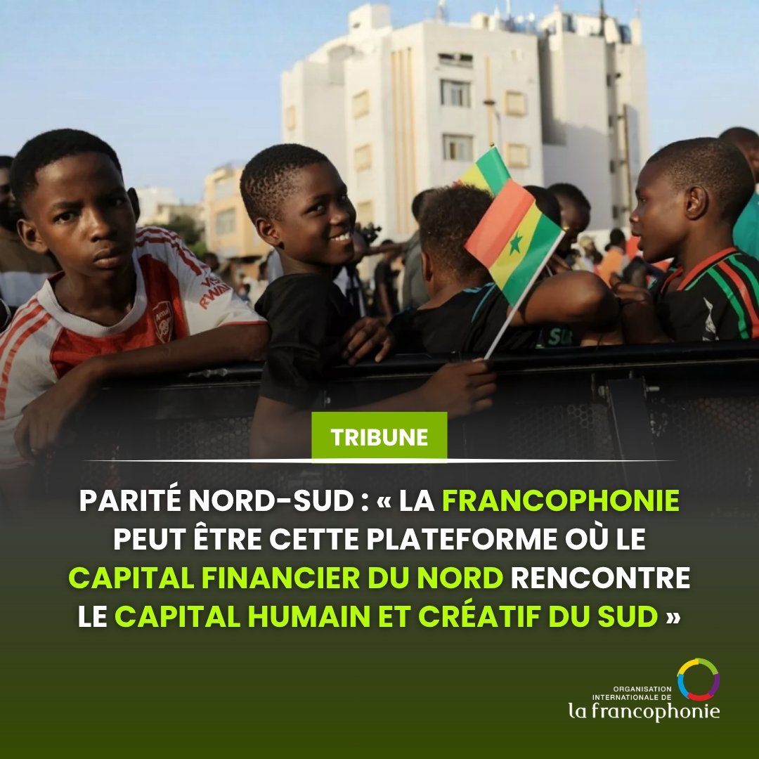 OIFrancophonie's tweet photo. Le monde a changé et continue de changer chaque jour sous nos yeux. Pas en surface, mais en profondeur. Les équilibres que l'on croyait gravés dans le marbre se fissurent petit à petit, les certitudes s'effacent et les rapports de force se redistribuent.

Face à ce constat, @LMushikiwabo, Secrétaire générale de la #Francophonie, appelle, dans cette tribune publiée par @LesEchos, à un rééquilibrage des relations Nord-Sud.

Elle plaide pour une francophonie où le capital financier du Nord rencontre le capital humain et créatif du Sud, dépassant ainsi la logique traditionnelle de l'aide.

🔗 Lire l'édito : https://t.co/bk4BcpAhTA
