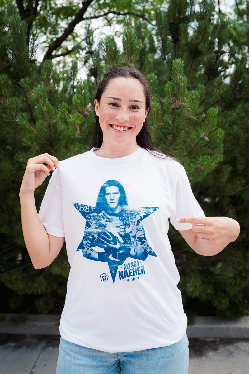 theChicagoStars's tweet photo. Rep the 🐐

This exclusive Alyssa Naeher tee will be available at this Sunday’s match!

Grab your tickets now &amp; be there to snag yours 🎟️: https://t.co/rc6oXVn9Dj https://t.co/VM1ezl3obx