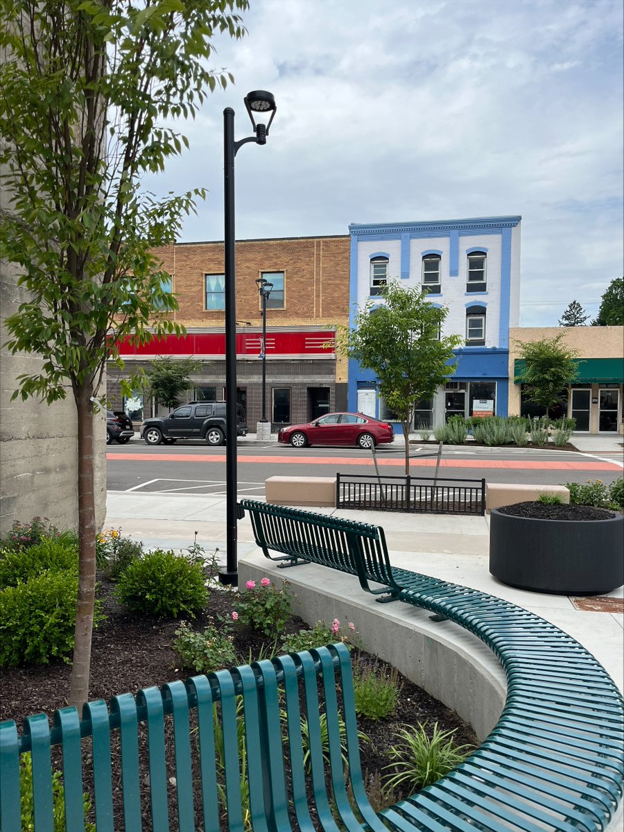 NYSDOS's tweet photo. Congrats to the Village of Endicott on the opening of Strand Commons!

This vibrant new public space transforms downtown into a destination for art, events &amp; community. We're proud to have supported alongside @EmpireStateDev through the Downtown Revitalization Initiative! 🧑‍🎨🎨🎭 https://t.co/t3BdxT1nWO