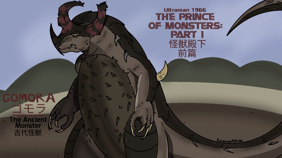 ElijahAllosaur's tweet photo. My fanart of Gomora, The Ancient Monster #gomora #ultraman1966 #tokusatsu #fanart https://t.co/FgYBRxelR9