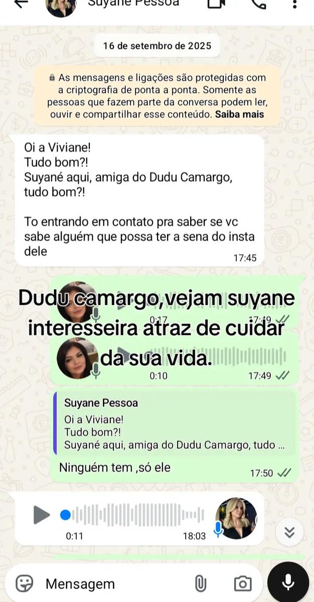 Mychael041's tweet photo. Vejam o nível da biscoiteira imunda do Piauí: ela queria lucrar nas costas do Dudu desde o começo. Mentiu até pra melhor amiga dizendo que era namorada dele e ainda tentou pegar a senha das redes sociais sem autorização. Mas uma hora a conta chega. Sempre chega. https://t.co/cpPIwkg0oP