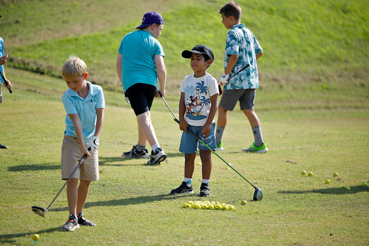 emccinfo's tweet photo. The second of three Kids Golf Camps is taking place at our Lion Hills Center &amp; Golf Club this week. The four-day camps include daily lessons in the basics of golf, lunch and swimming in the Lion Hills Center pool. The last camp is full. https://t.co/UDynq5SJAd