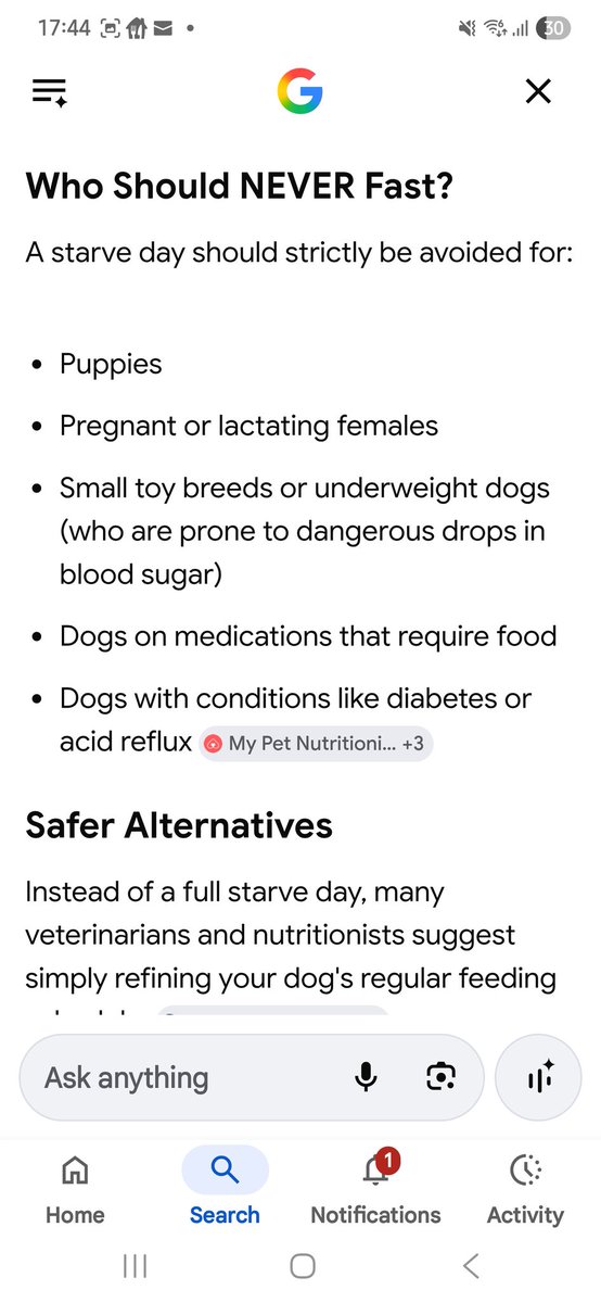ravencrow72's tweet photo. @Kaoru3399 @MLJK87 @LtZorg @OliviaChar30912 If the dog is healthy a starve day or missing one meal is perfectly fine and healthy only if its old ill pregnant or on medication it should not have starve days obviously starve days should only be done minimal say once a month https://t.co/erIp7cRAFt
