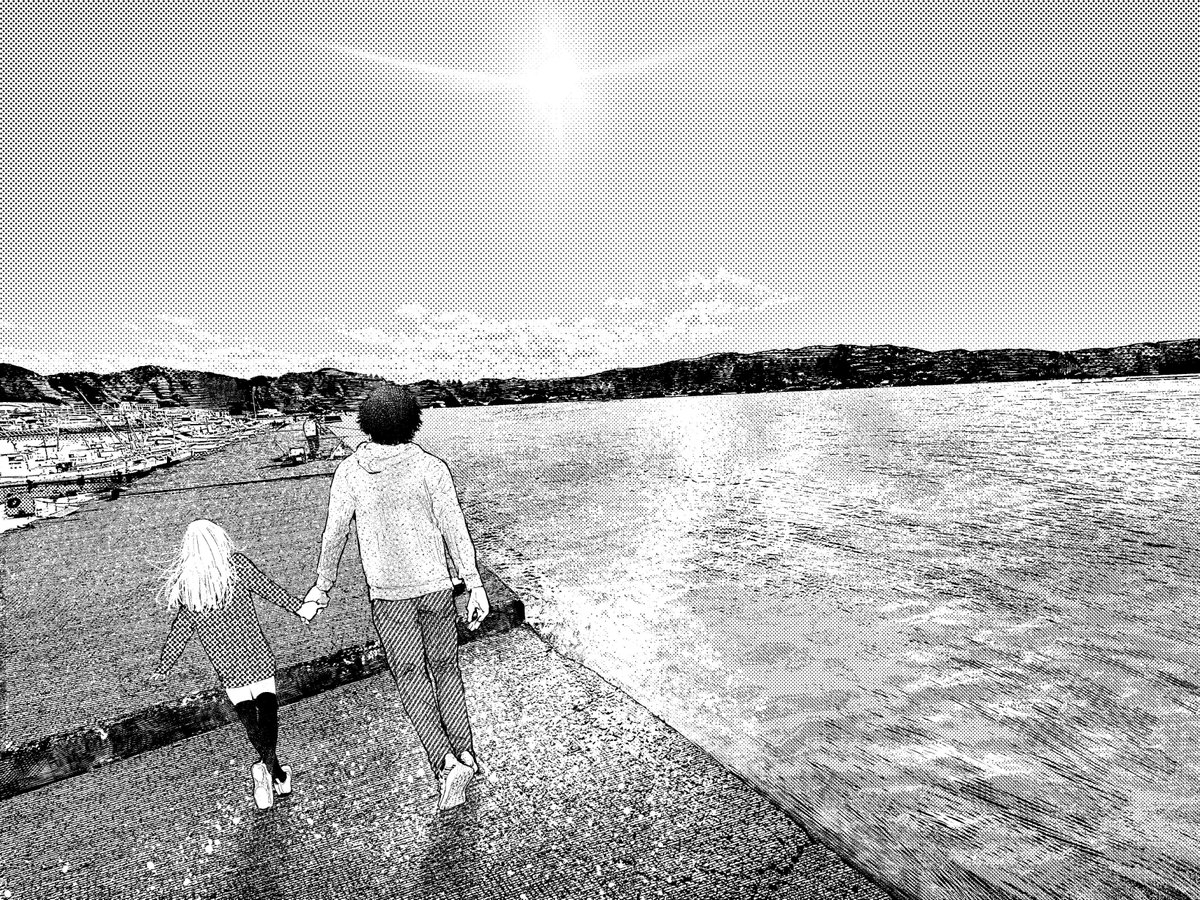 magazine_young's tweet photo. 海の家開催記念！
“海の思い出”をテーマにヤンマガ作家陣がイラストを描き下ろし！1日1枚公開します！

本日は、『アマチュアビジランテ』

イラストは、店内にも置かれる予定です✨
ぜひ足を運んでみてください！
https://t.co/ep6Nqjvmek https://t.co/CYLvDImajH