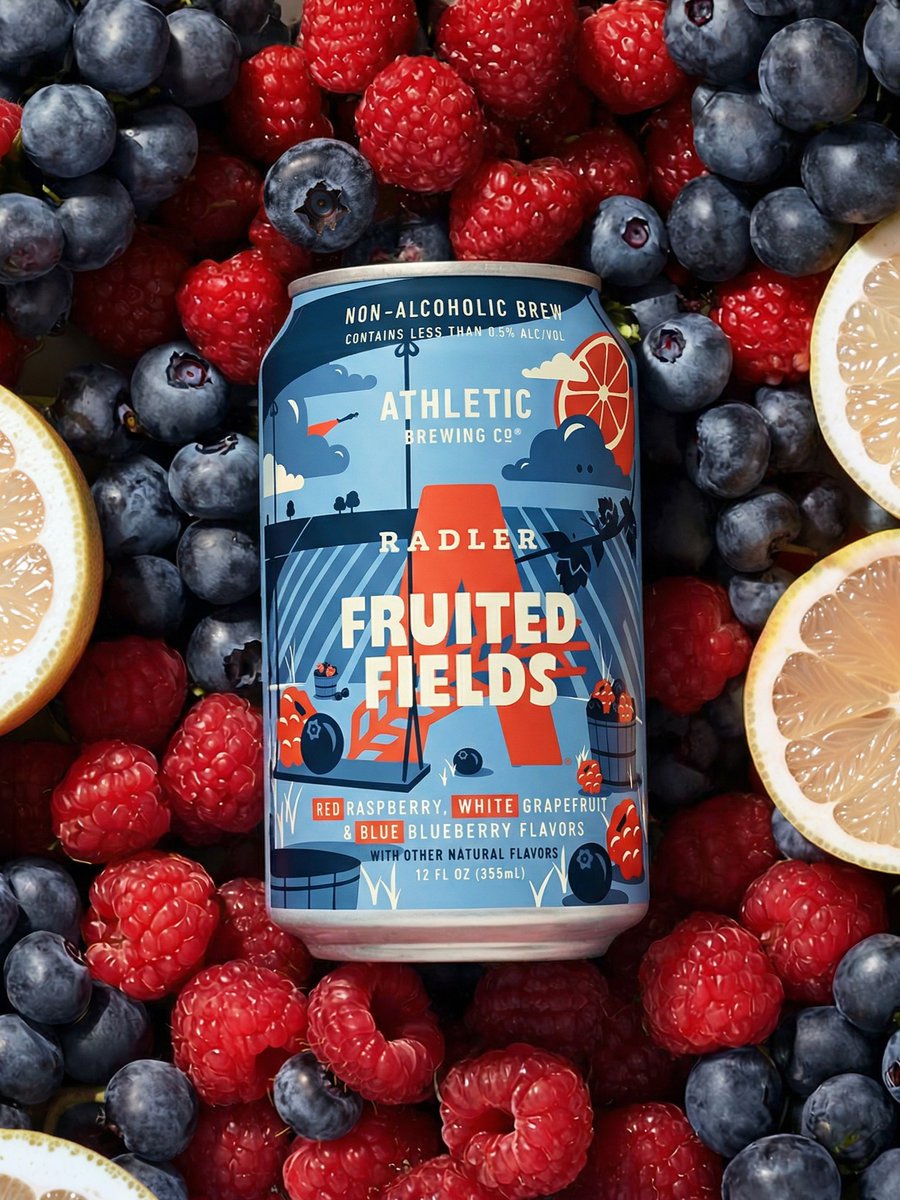 AthleticBrewing's tweet photo. Red. White. Brewed. https://t.co/gRjbeAKeRJ