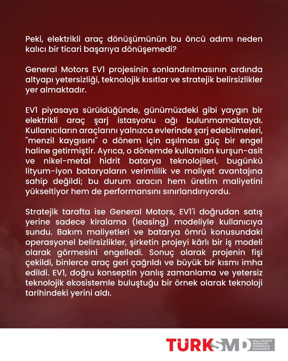 turksmdtr's tweet photo. “Neden Hayata Geçemedi?” köşemizde bu ay, elektrikli araç devriminin "erken kaybeden" öncüsü “General Motors EV1” projesini inceliyoruz. 🚘

Günümüz elektrikli otomobillerinin atasını oluşturan bu vizyoner aracın neden yollardan silinmek zorunda kaldığına göz atalım. 👀 https://t.co/sysjv9SaYD