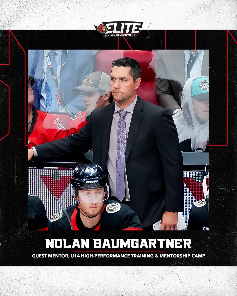 Sensplex's tweet photo. ANNOUNCEMENT:
#SenatorsElite Hockey Development is pleased to welcome Nolan Baumgartner, Assistant Coach of the @Senators, to our fast-approaching U14 High-Performance Training &amp; Mentorship Camp. https://t.co/hULpoRpQzh