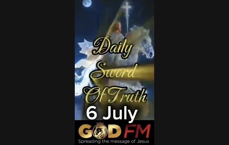 Godfmradio's tweet photo. Daily Sword of Truth 6, 7 July 2026  Ayesha GOD FM
#dailyswordoftruth #bible #truth #god #jesus @garywaterman
#god #jesus #ti #ai #terminator #elonmusk #love #robot #donaldtrump #matrix
#foryoupage #fyi #loveyourself #dailylight #viral
#sermon #godfm #putgodfirst #truth #ti@godfm https://t.co/tN8WgHAyHz