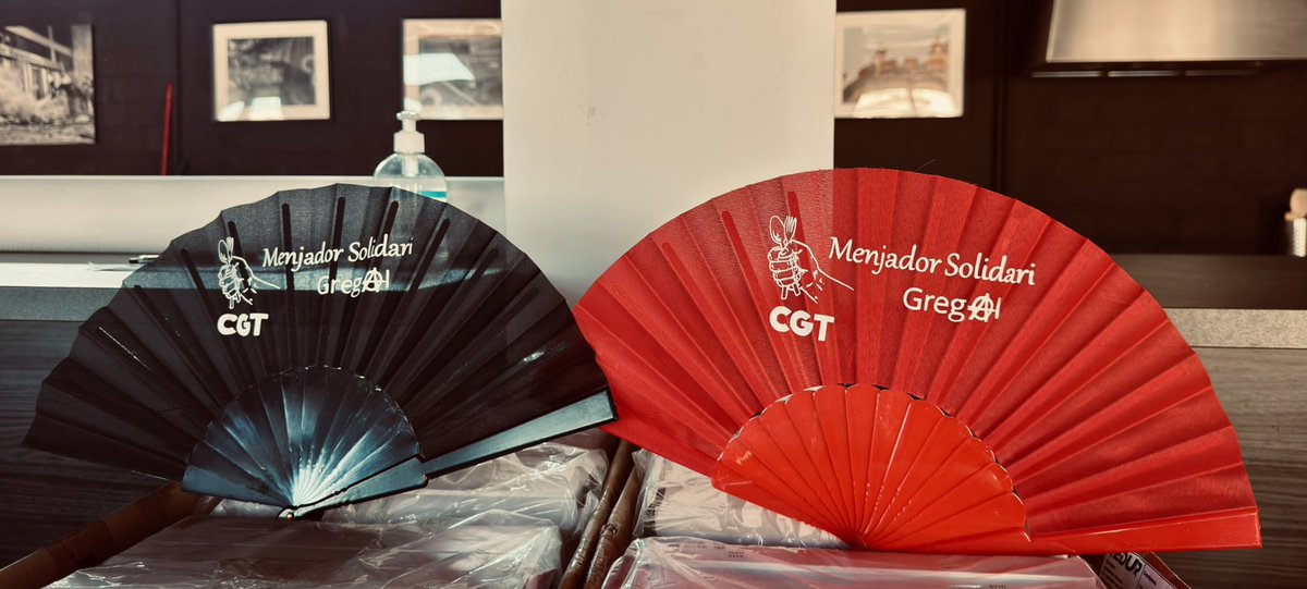 CGTBarcelona's tweet photo. Avui, donem visibilitat i suport al  sanitat bcn i menjador solidari GREGAL per recaudar mitjans i que puguin comprar una nova FURGONETA https://t.co/ES2yGtCwDl