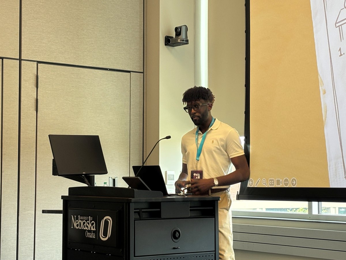 BuffettECI's tweet photo. The Buffett Institute's Dalhia Lloyd and Maurice Bailey from @BoysTown demoed the Reality Coach AI teaching tool at this week's #OMAxAI conference at @UNOmaha. 
 
Learn more about this exciting partnership: https://t.co/Rn0YMdznRQ https://t.co/Q2tL7ZjFZ2