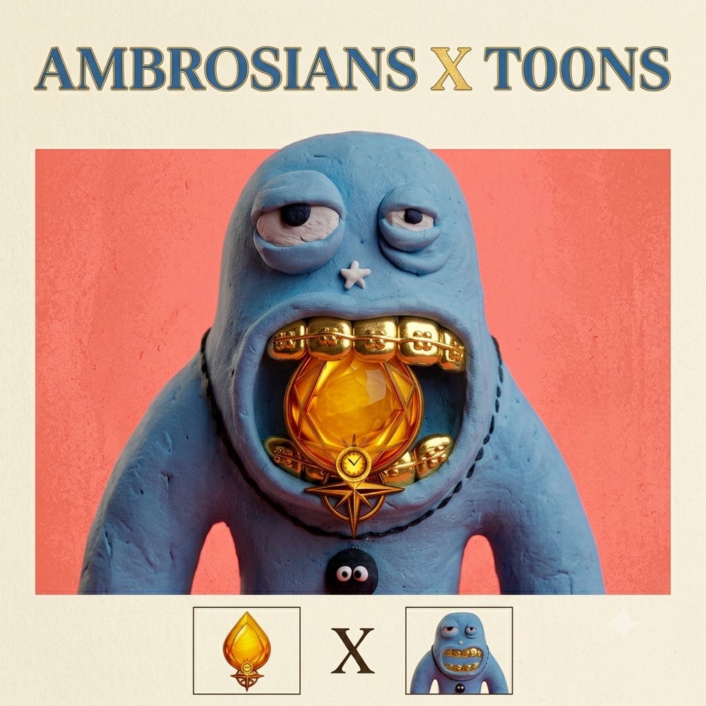 AmbrosiansDAO's tweet photo. Partnership ann0uncement

We're thrilled t0 c0llaborate with @just_t00ns , c0llecti0n from @Olli_Maktas 
 
They’re h00king up Ambrosians with WL sp0ts f0r their upc0ming mint.

Big thanks t0 the team!

Stay Ambrish💛 https://t.co/dvTS4bOGMm
