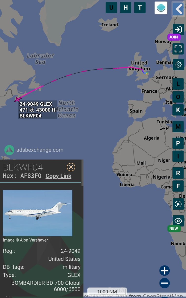sipjack1776's tweet photo. Another E-11A returns to CONUS out of Mildenhall.
Aircraft deployed out of Robins AFB to Ramstein>OEPS on 09 APR.
#AF83F0/24-9049/BLKWF04
@Borrowed7Time @blackswanadria @steffanwatkins https://t.co/YCz1yJxo1u