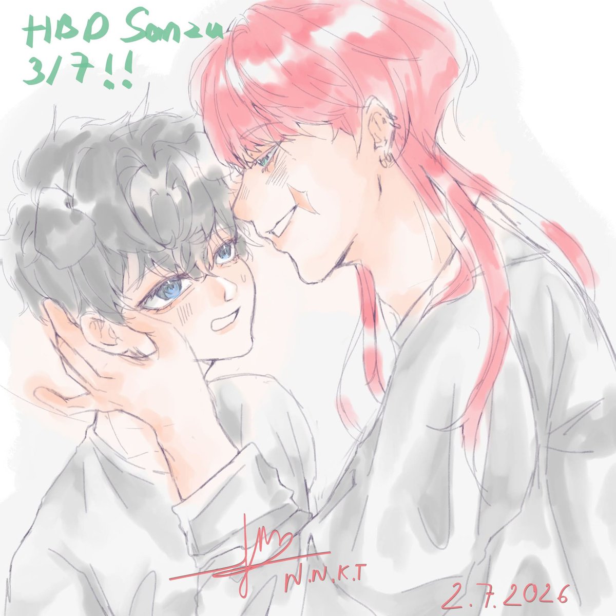 Teagmi's tweet photo. Happy birthday Sanzuuu ❤️‍🔥❤️‍🔥❤️‍🔥
#santake https://t.co/TlKI1tErnW