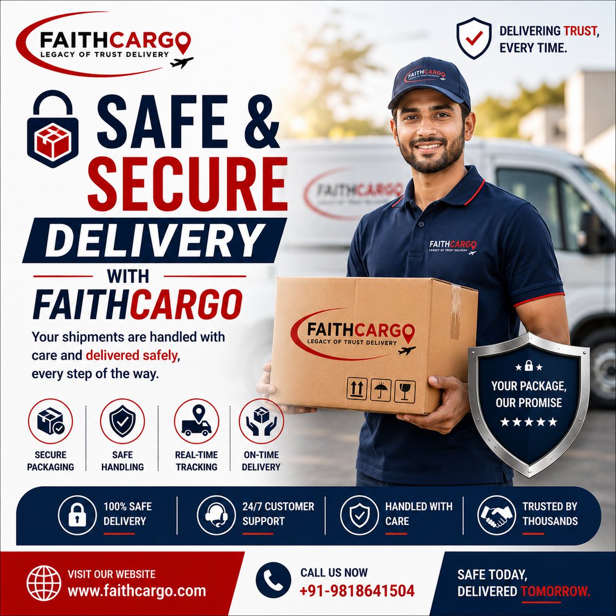 faithcargo's tweet photo. 🔒📦 Safe &amp; Secure Delivery with FaithCargo
Your shipments are handled with care and delivered safely, every step of the way.
 https://t.co/PAZ8ptBKTl
#FaithCargo #SafeAndSecure #TrustedCourier #ReliableDelivery #DeliveringTrust #SecureShipping https://t.co/WztTELLT4o