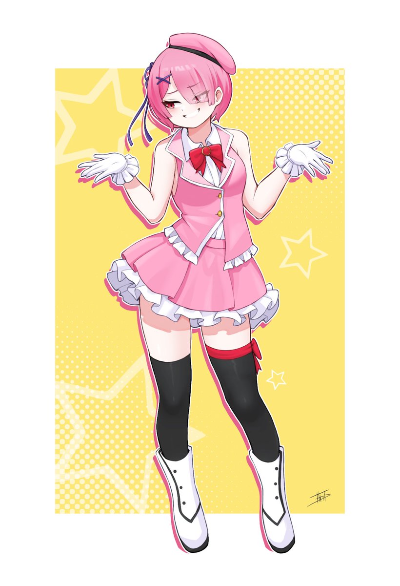miarin141's tweet photo. Idol Ram commissioned by @naracta. Thank you! ✨
#リゼロ #rezero https://t.co/3bkelXScj0