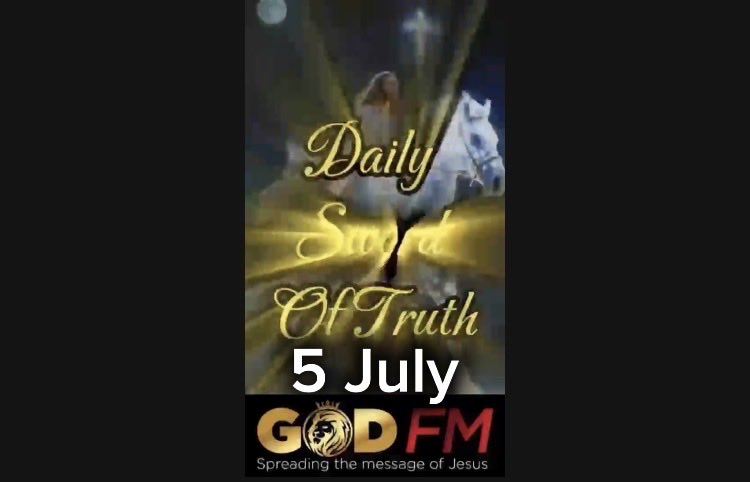 Godfmradio's tweet photo. Daily Sword of Truth 4, 5 July 2026  Ayesha GOD FM
#dailyswordoftruth #bible #truth #god #jesus @garywaterman
#god #jesus #ti #ai #terminator #elonmusk #love #robot #donaldtrump #matrix
#foryoupage #fyi #loveyourself #dailylight #viral
#sermon #godfm #putgodfirst #truth https://t.co/CMRpu7gRoC