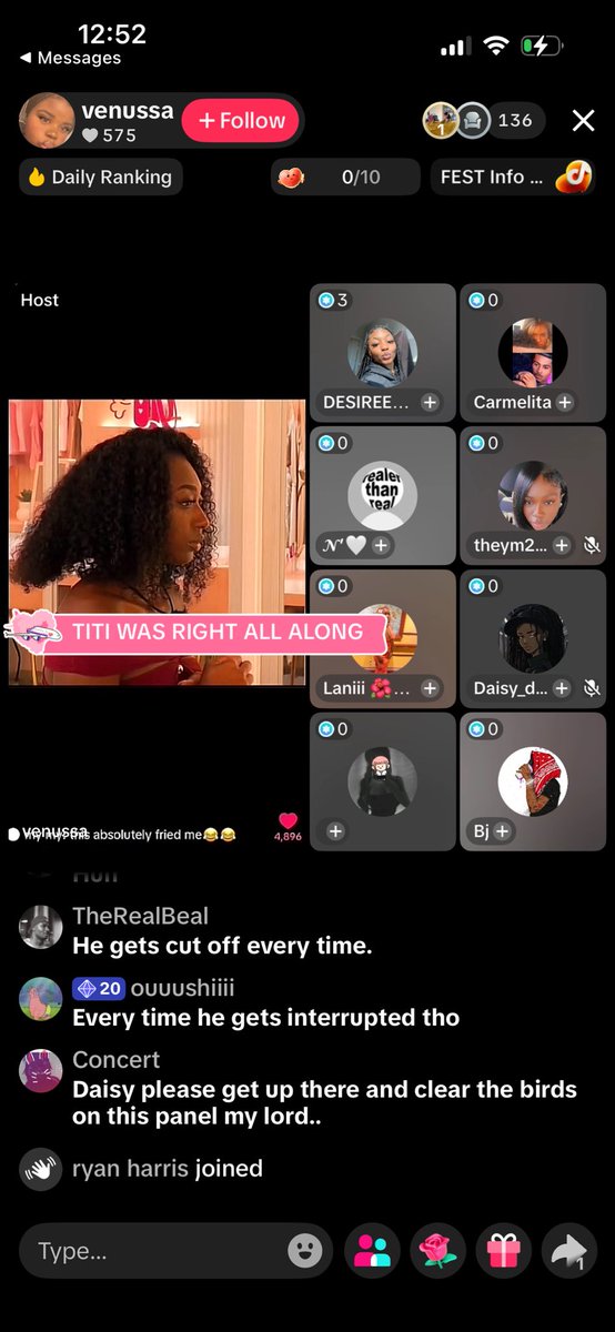 _Ay3sha__'s tweet photo. This whole panel is rage bait… they talking bout trinity is trying to get a moment and how it wasn’t fair for them to defend Aniya….. https://t.co/2Ago9lmQjf