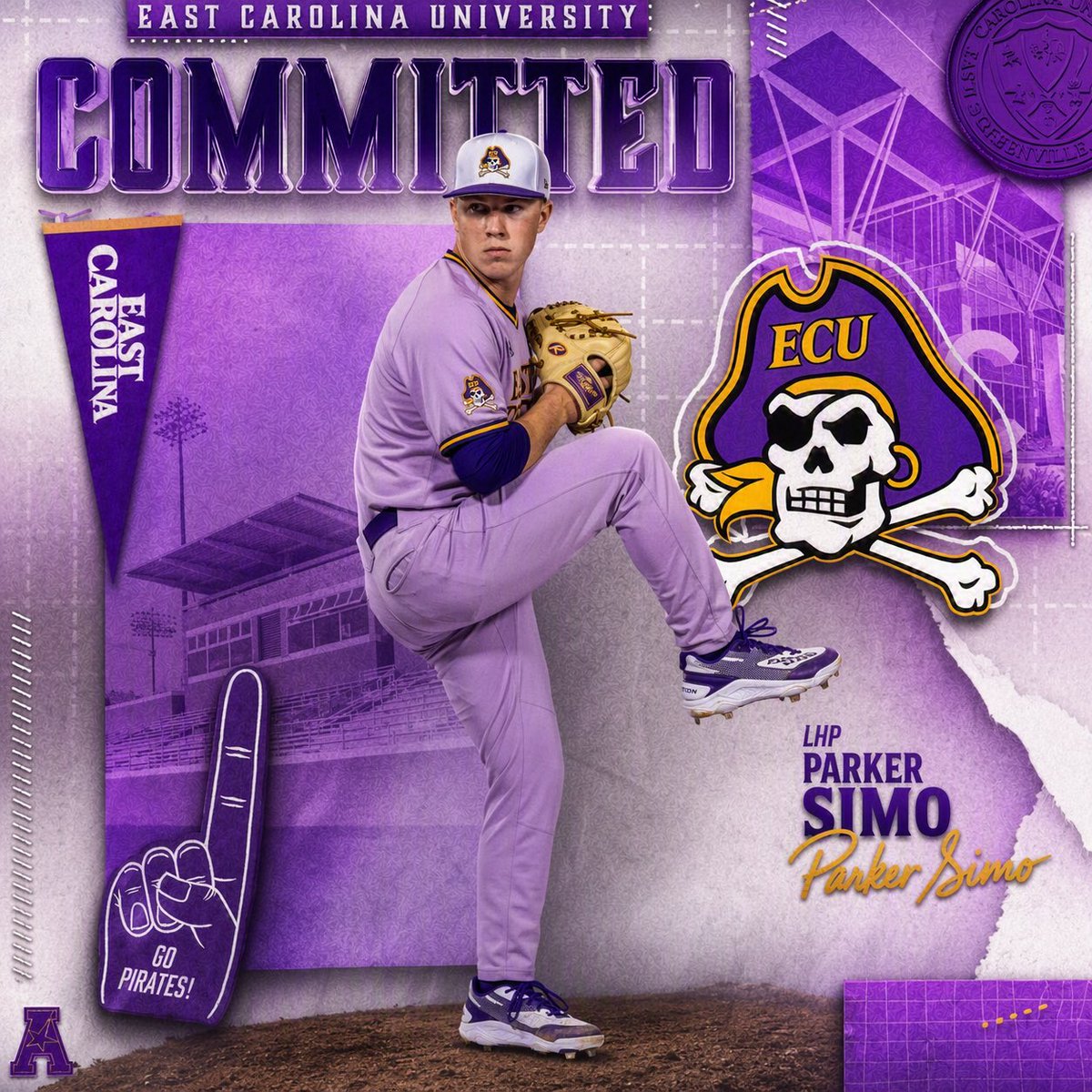 simo79150's tweet photo. I'm excited to announce my commitment to East Carolina University! I want to thank God for blessing me with the opportunity and ability to play Division 1 baseball. Thank you Coach Godwin and his staff for giving me the opportunity and thank you to my friends, family, and coaches https://t.co/ZzjY3TnBt1