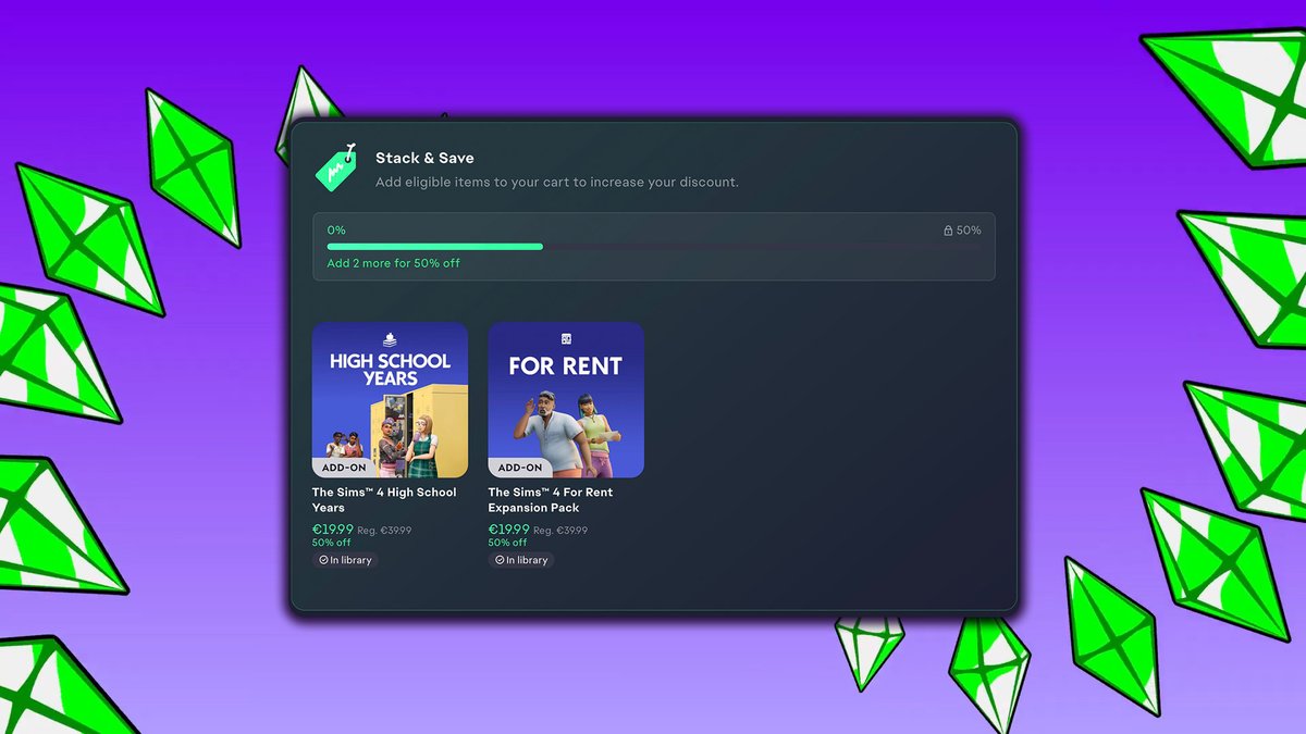TheSimCommunity's tweet photo. EA says goodbye to #TheSims4 Build Your Bundle by announcing Stack &amp; Save for EA App ⚠️
>> https://t.co/48Y8E3y2LV https://t.co/jVqhvtys84