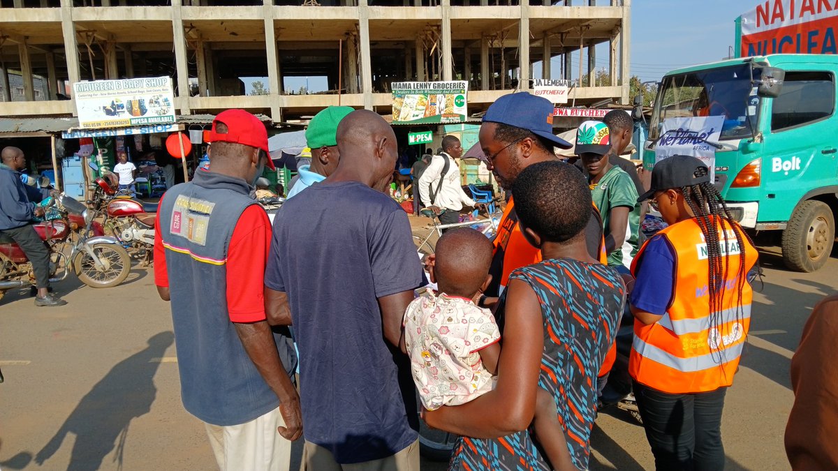 WePlanetAfrica's tweet photo. Our final stops of the day took us to Nando and Bondo Town Centre, where we engaged members of the public in open conversations about nuclear energy.

We encountered a range of perspectives and welcomed every question. Through respectful, evidence based discussions, we explored how nuclear energy works, why Kenya is considering it, and the safeguards that underpin its development.

Thank you to everyone who took the time to engage. Meaningful dialogue begins with listening.

#SiayaRoadshow #NatakaNuclear

@kenyan_ygn @eaarp_official @StandUp4Nuclear @KenyaNuclearSoc @KenGenKenya @nuclearkenya