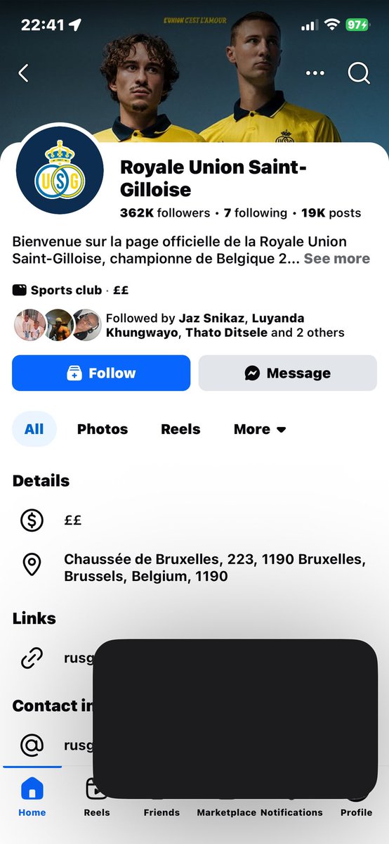 Ballo97x's tweet photo. @UnionStGilloise The account has grown overnight. https://t.co/4YjRKSkK97
