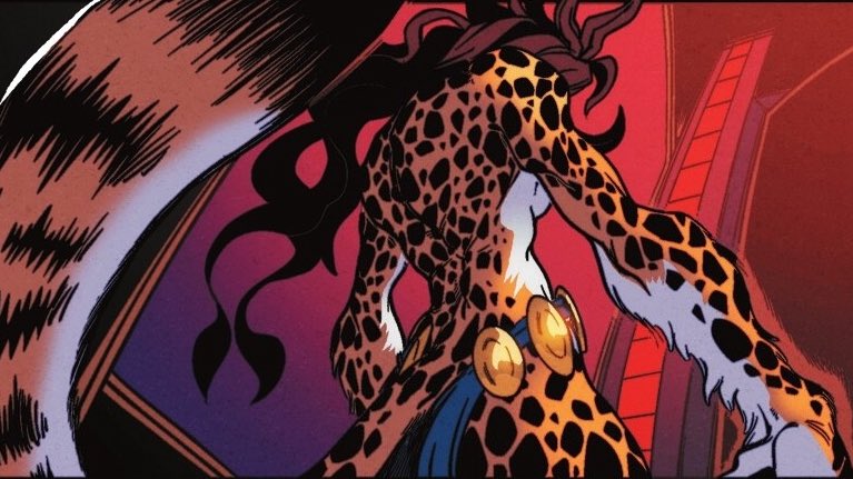 LetsChatComics's tweet photo. Holy shit, Cheetah in DC x Sonic is terrifying. Reminds me of the “Dream Tiger” https://t.co/NbBCYxXheb