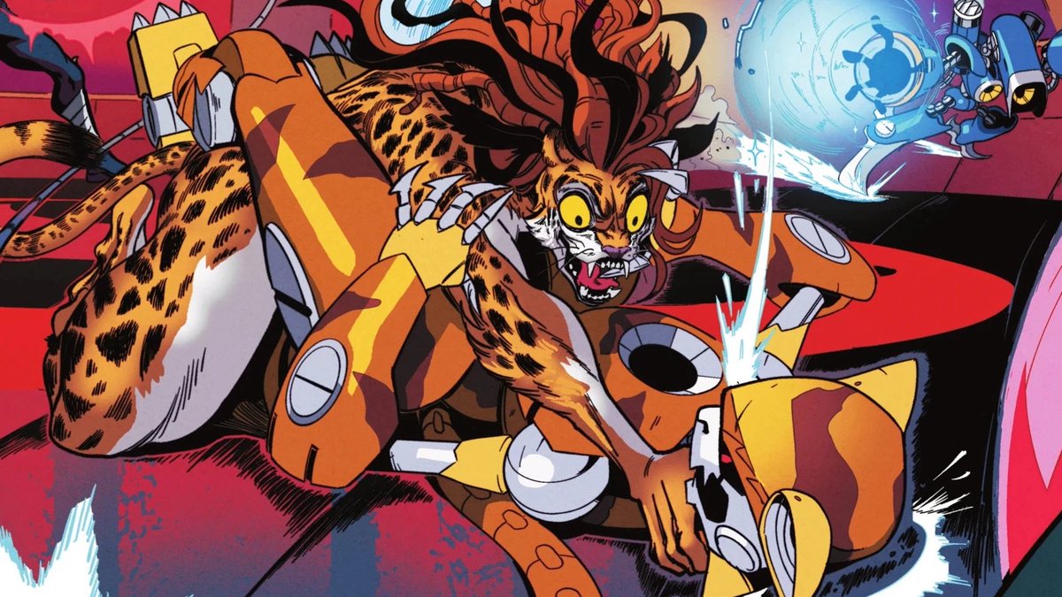 LetsChatComics's tweet photo. Holy shit, Cheetah in DC x Sonic is terrifying. Reminds me of the “Dream Tiger” https://t.co/NbBCYxXheb