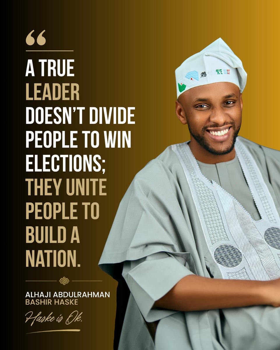 AMuhammad81141's tweet photo. Leadership isn't about creating enemies. It's about creating hope, opportunities, and a future everyone believes in.
@HASKE_ADAMAWA27

#Leadership #Unity https://t.co/hawrTMuoSM