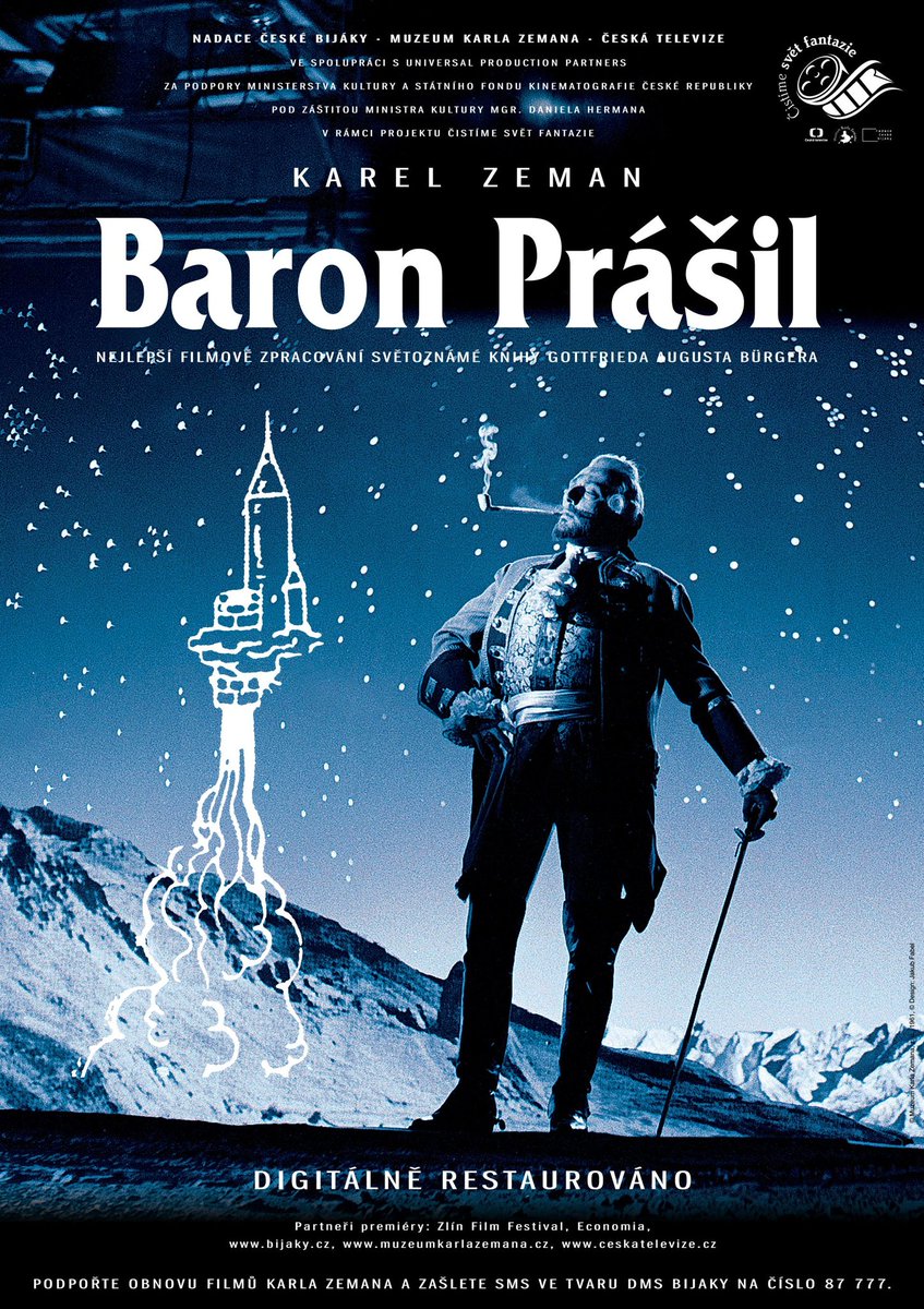 autofilmm's tweet photo. The Fabulous Baron Munchausen (1962)
Criterion 1080p BluRay
5.79 GB (w/ Extras)

Featurettes Include:

- Special-Effects Techniques
- Restoration Demonstration
- Why Zeman Made the Film etc. 

Baron Prášil • Karel Zeman 
Subtitles: Multiple Languages https://t.co/p7RoXfwMBW
